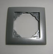 Marco de 1 elemento Logus 90 Aquarella aluminio Efapel – ref. 90910TAL