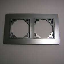 Marco de 2 elementos Logus 90 Animato aluminio Efapel – ref. 90920TAA