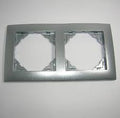 Marco de 2 elementos Logus 90 Aquarella aluminio Efapel – ref. 90920TAL