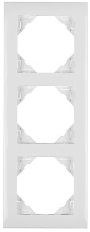 Marco de 3 elementos Logus 90 Base blanco Efapel – ref. 90930TBR