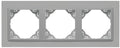 Marco de 3 elementos Logus 90 Animato aluminio Efapel – ref. 90930TAA