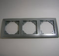 Marco de 3 elementos Logus 90 Aquarella aluminio Efapel – ref. 90930TAL