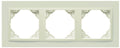 Marco de 3 elementos Logus 90 Animato marfil Efapel – ref. 90930TMM