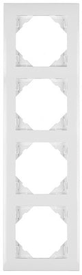 Marco de 4 elementos Logus 90 Base blanco Efapel – ref. 90940TBR
