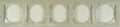 Marco de 5 elementos Logus 90 Base marfil Efapel – ref. 90950TMF