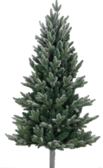 Árbol de Navidad nevado de 1,80 o 2,10 m