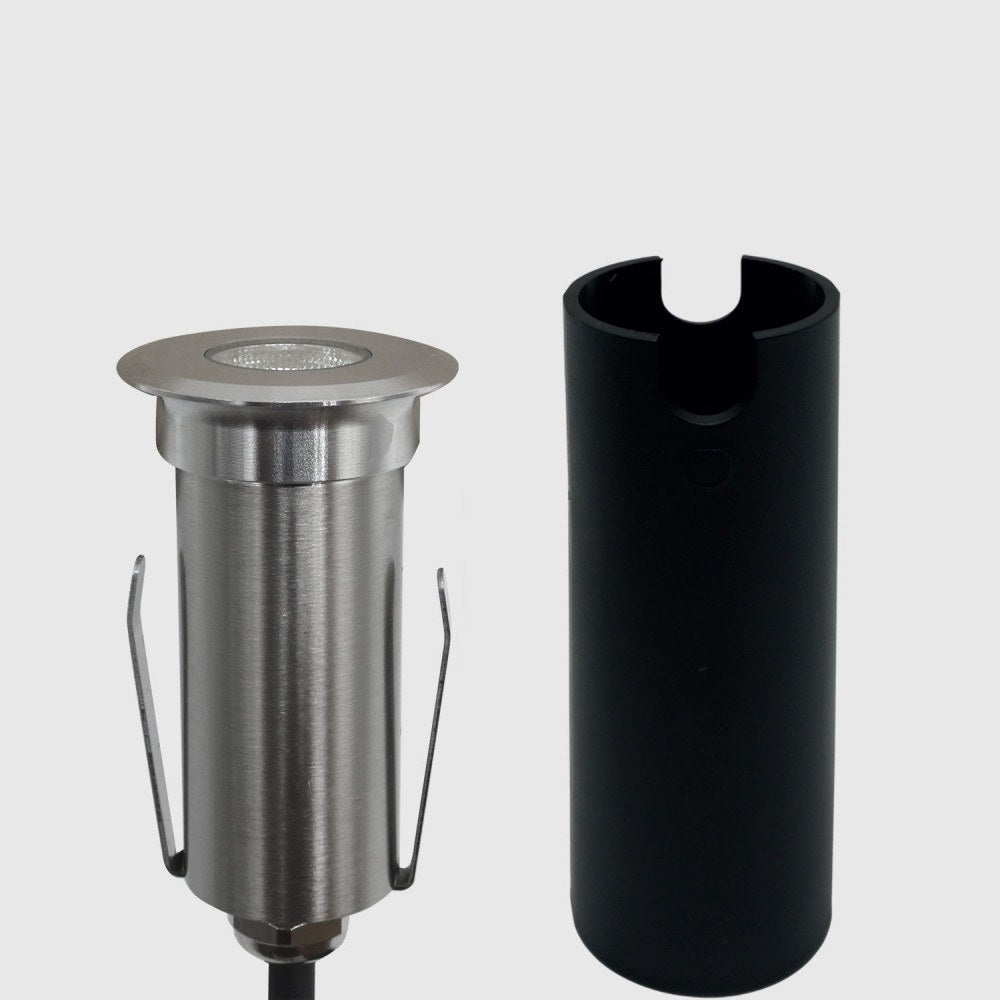 Foco LED empotrable de suelo de acero inoxidable Advance de 3 W