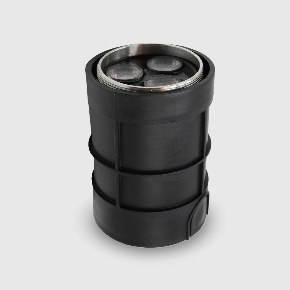 Foco LED de suelo modular de acero inoxidable Advance de 3 W