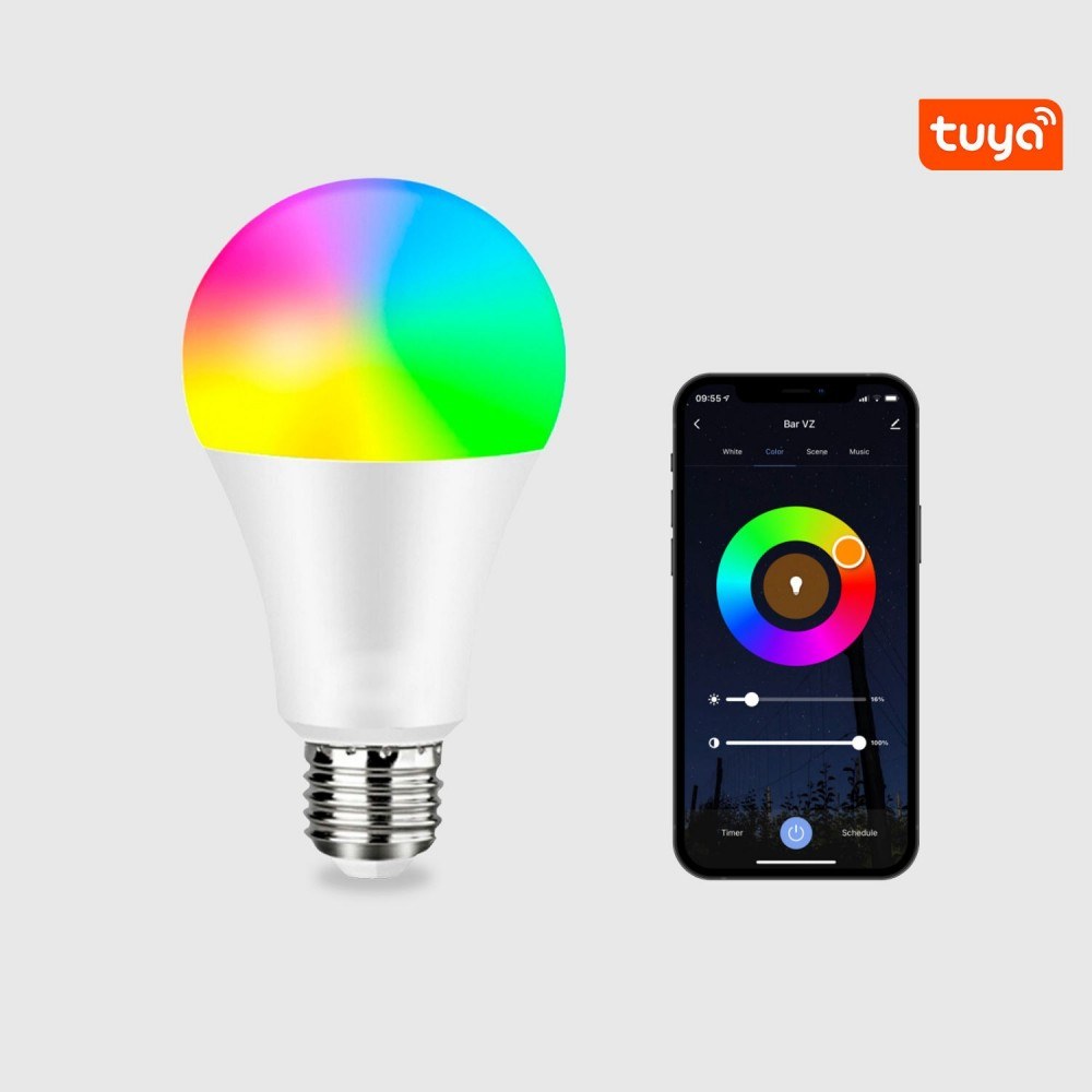 Lámpara LED A60 inteligente wifi Advance de 10,5 W E27 RGB