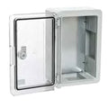 Armario mural ABS Aparelec con puerta transparente y placa de montaje, IP65 IK10