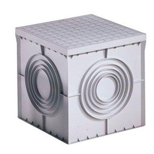 Arqueta gris con tapa ciega de 200 x 200 x 200 mm Gaestopas