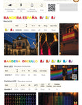Bandera LED de España y del Orgullo
