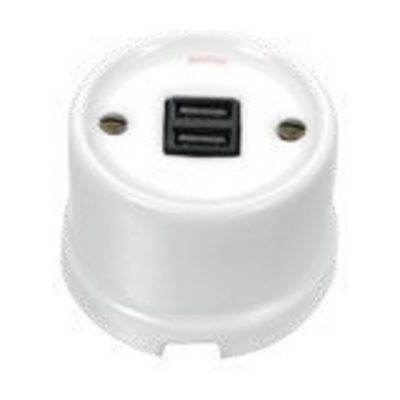 Base cargador doble USB A+A Fontini Garby