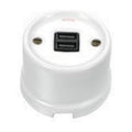 Base cargador doble USB A+A Fontini Garby