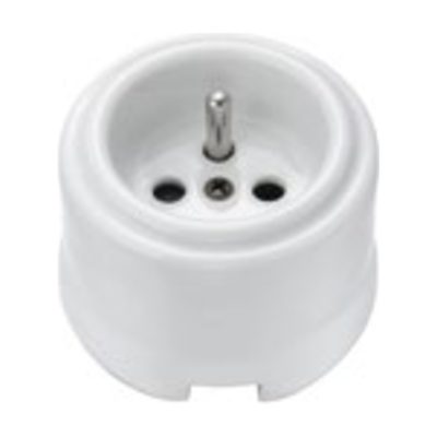 Base de corriente 2P+T 16A 250 V~ estándar francés Fontini Garby