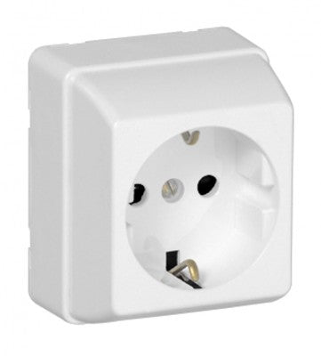 Base de enchufe schuko Efapel serie 3700 de superficie