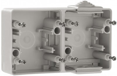 Base doble horizontal para unir dos cajas Efapel serie Estanca 48 IP65
