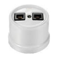Base doble RJ45 UTP Cat 6 Fontini Garby
