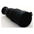Base schuko de goma con tapa Aparelec IP54 16 A 2P+T negra
