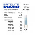 Cable coaxial para televisión GL 100 blanco