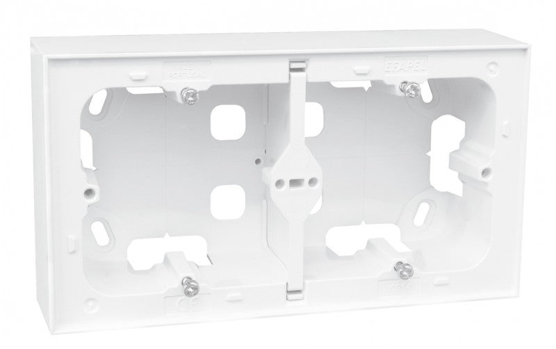 Caja de superficie doble para 2 elementos Logus 90 Efapel