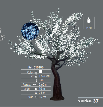 Árbol cerezo Premium LED 3 m