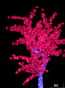 Árbol Peonía LED 2,10 m