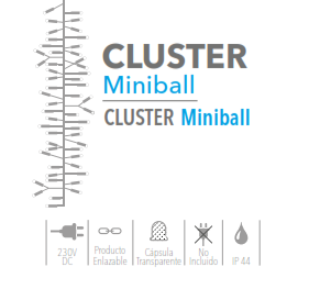Guirnalda Cluster Mini Ball LED 5 m