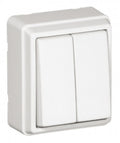 Doble interruptor Efapel serie 3700 de superficie
