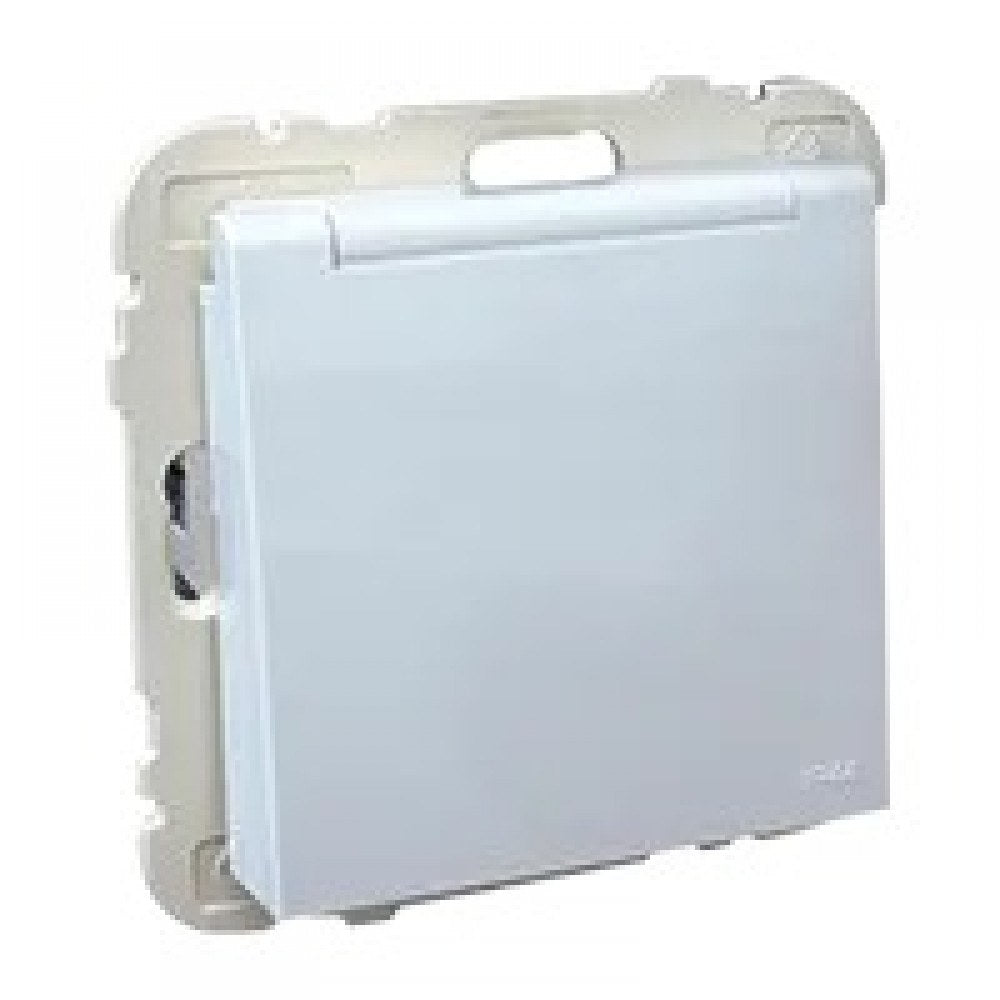 Base de enchufe IP44 con tapa Logus 90 grafito Efapel – ref. 90496WIS