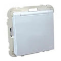 Base de enchufe IP44 con tapa Logus 90 marfil Efapel – ref. 90496WMF