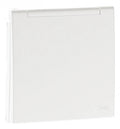 Tapa para enchufe schuko IP44 con tapa abatible Logus 90 blanco Efapel – ref. 90634TBR