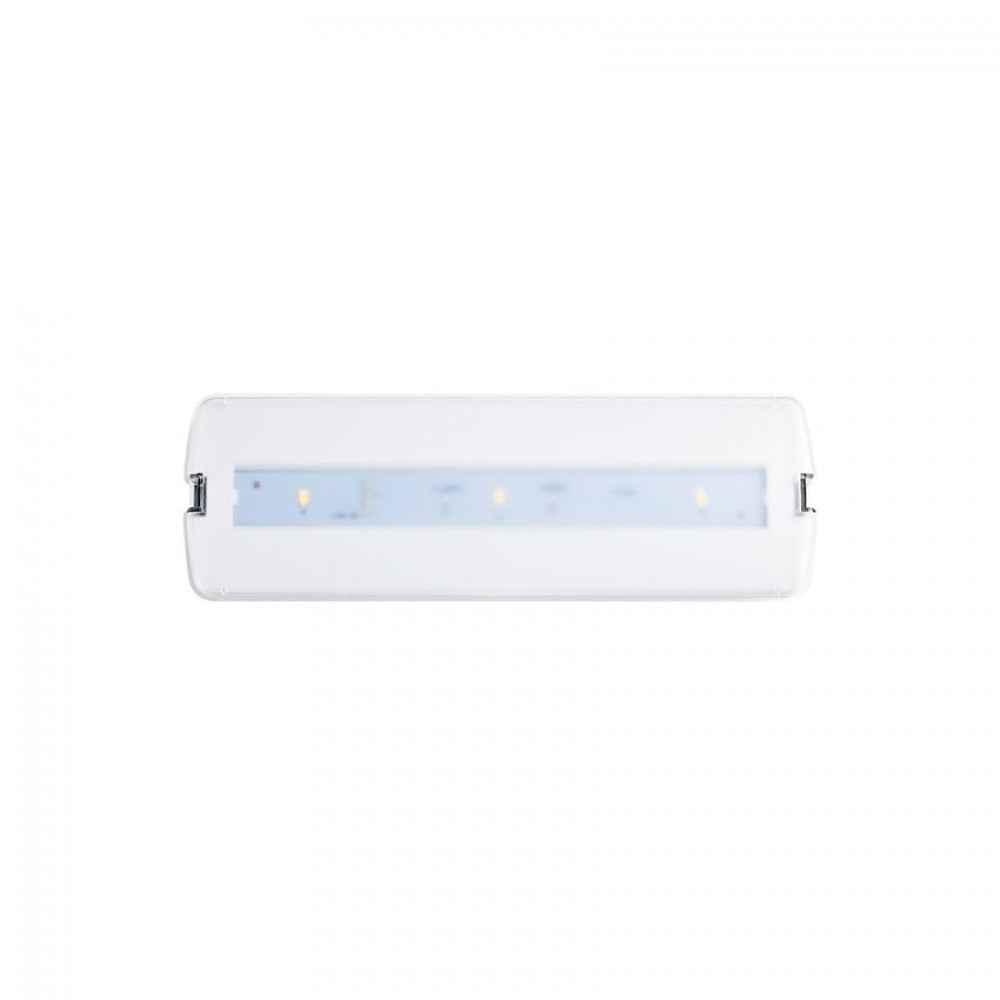Emergencia LED LDV Lúmine 300 lm permanente y no permanente, blanca o negra