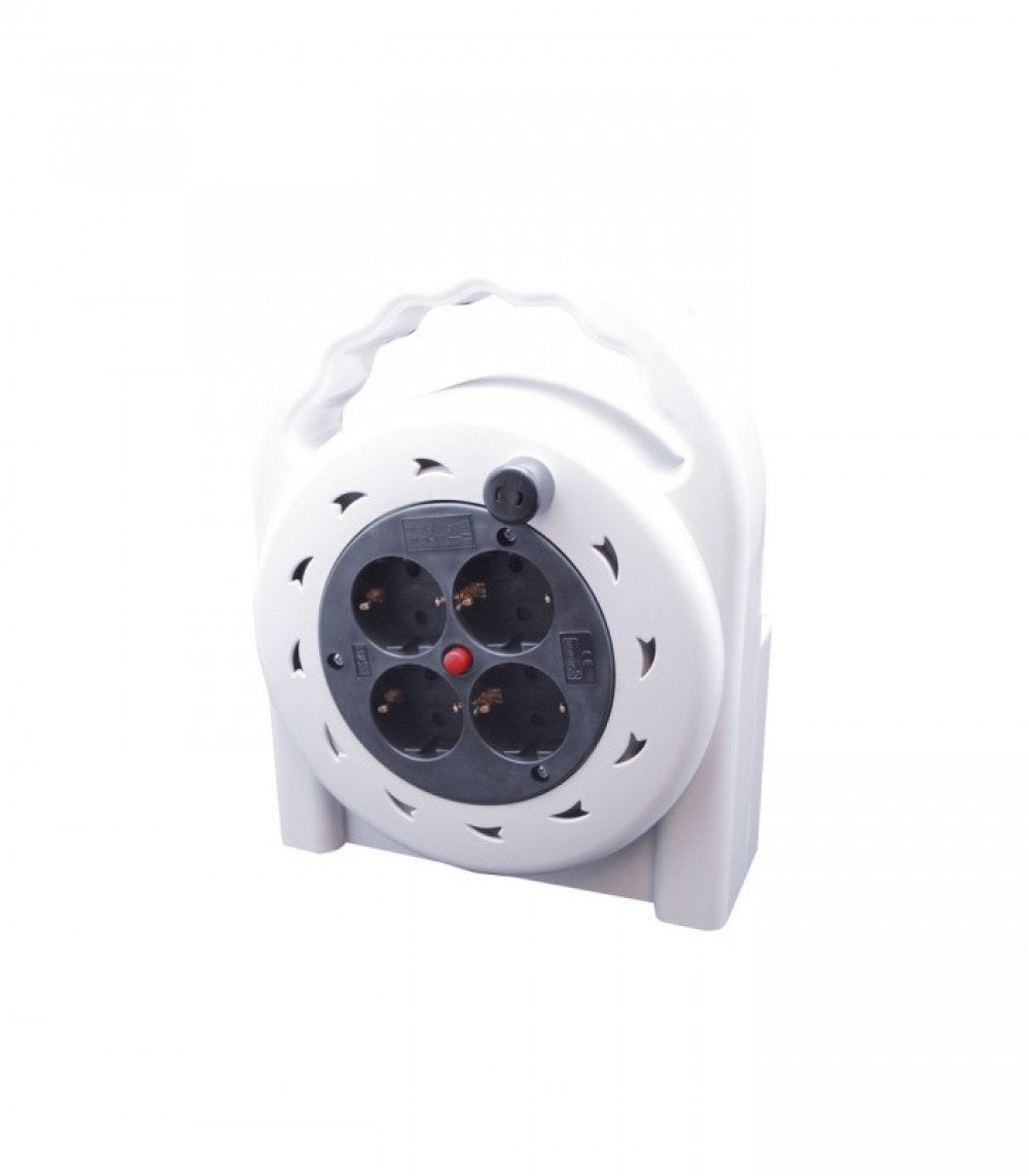 Alargador enrollable antichoque Electrobilsa de 10 o 15 m, cable 3 × 1,5 mm²