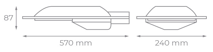 Farola Led Boston 100W 4000K Samsung