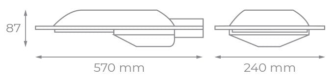 Farola LED Iglux Boston con LED Samsung, de 60, 100 o 150 W