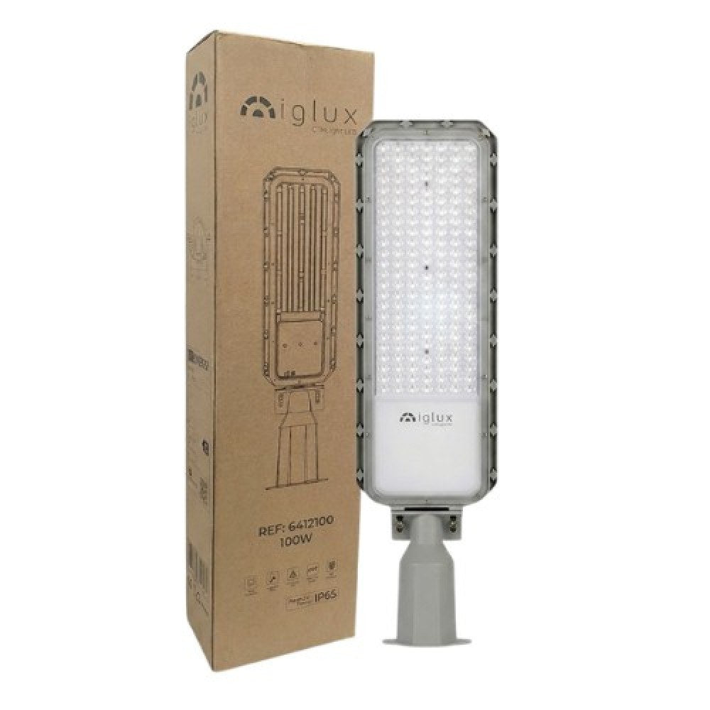 Farola LED Iglux Koba basculante para pared o mástil, de 50, 100 o 150 W