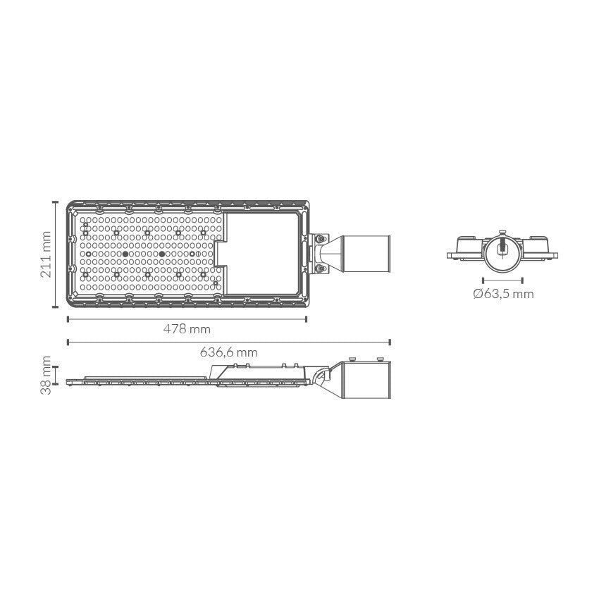 Farola LED LDV Tartessos para alumbrado público, de 40 a 120 W