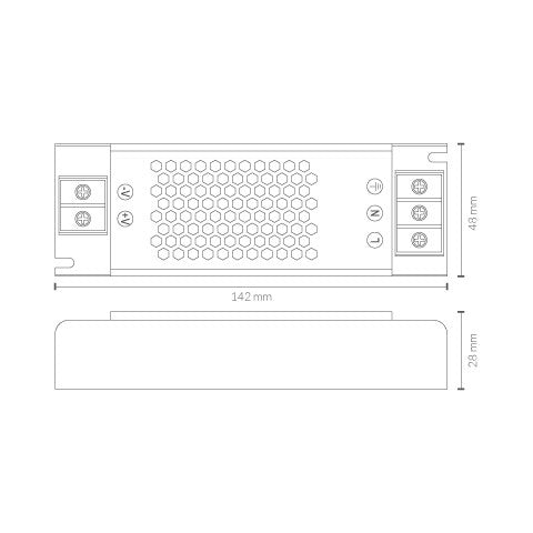 Fuente de alimentación LDV 24 V IP20 para tiras LED, de 60 a 350 W