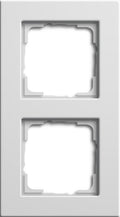 Marco de 2 elementos Gira E2 plano blanco brillo – ref. 0212295
