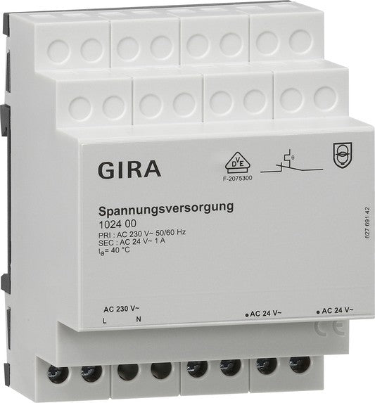 Alimentación eléctrica 24 V CA 1 A Gira – ref. 102400