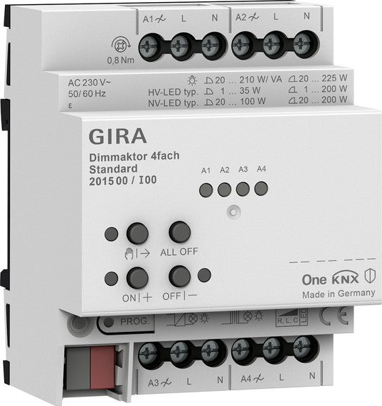 Actuador de regulación de 4 elementos Standard para Gira One y KNX Gira – ref. 201500