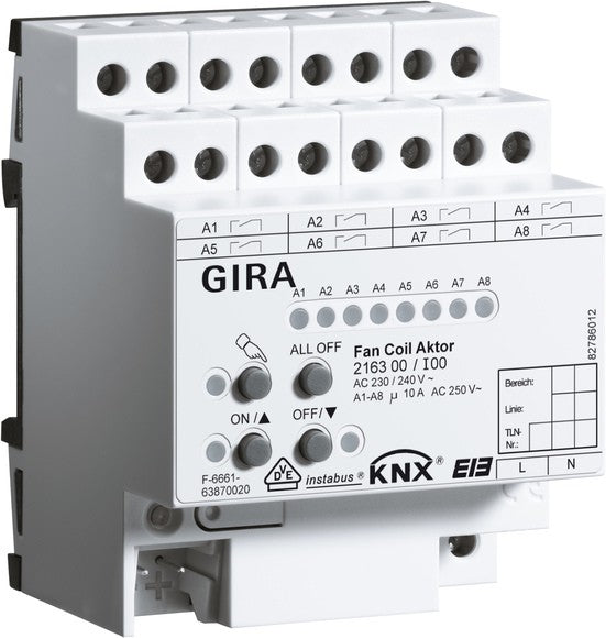 Actuador Fan Coil para KNX Gira – ref. 216300
