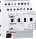 Unidad de control de 4 elementos de 1 – 10 V con accionamiento manual para KNX Gira – ref. 222400