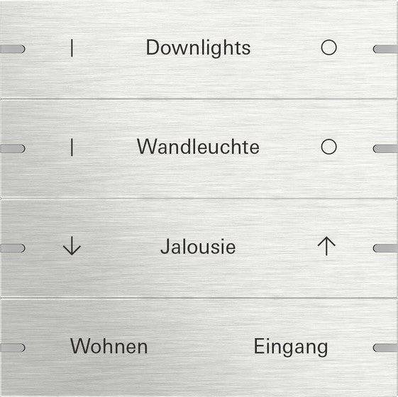 Juego de tecla basculante de 4 elementos personalizable para sensor táctil 4.95 Gira – 10 colores