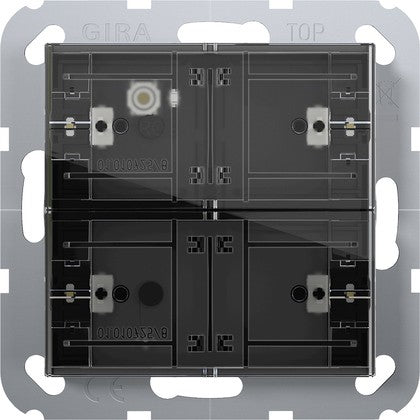 Sensor táctil 4.55 Komfort de 2 elementos para Gira One y KNX con tecla basculante de puesta en marcha Gira – ref. 504200