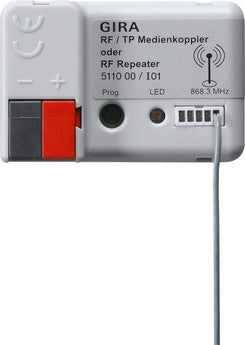 Acoplador de medios RF/TP o repetidor RF para KNX Gira – ref. 511000
