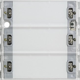 Sensor táctil 3 Basis de 3 elementos para KNX con tecla basculante de puesta en marcha Gira – ref. 511300