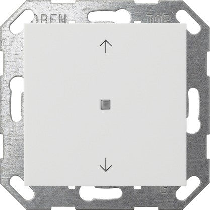 Pulsador con tecla basculante de 1 elemento y símbolos de flecha para Gira One y KNX System 55 Gira – 8 colores