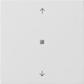 Pulsador con tecla basculante de 1 elemento y símbolos de flecha para Gira One y KNX System 70 (Gira F100) Gira – ref. 5172112